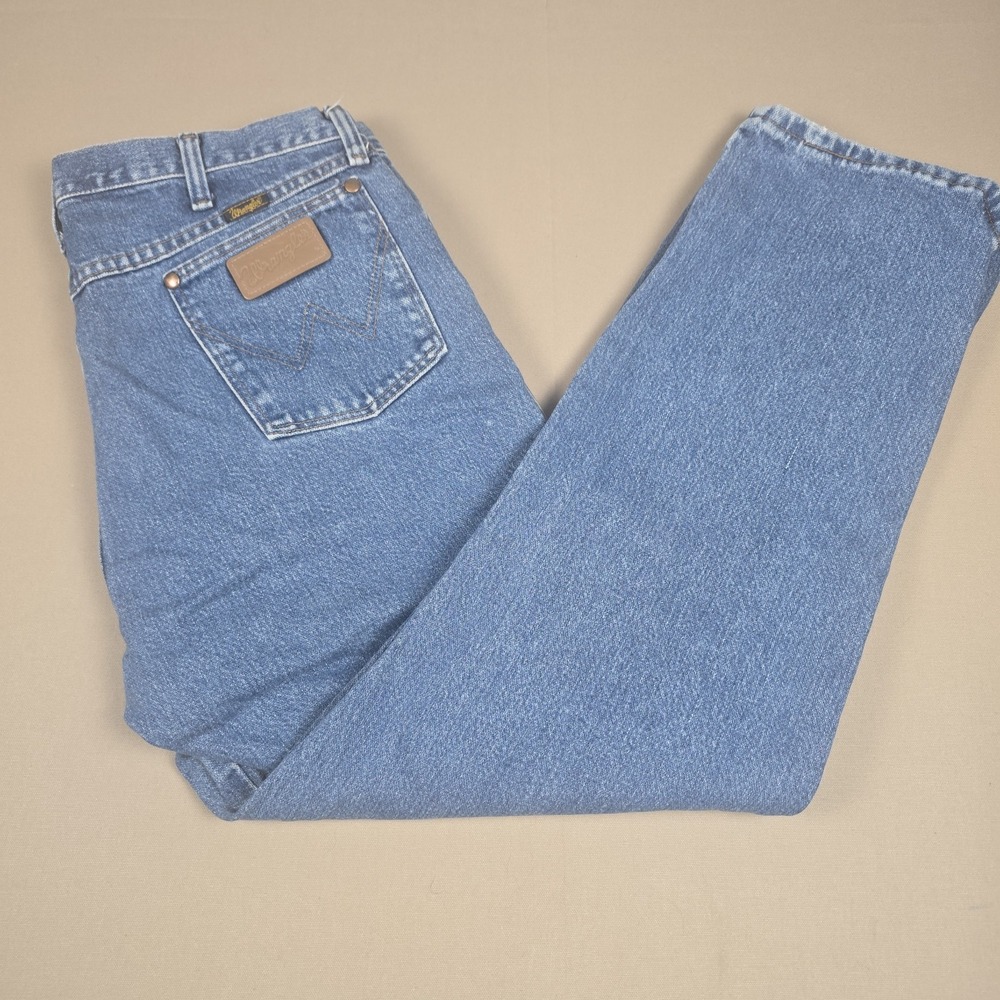 Wrangler 13MWZGK Cowboy Cut Original Fit Jeans Men's 36x30 Gravel Kicker Wash
